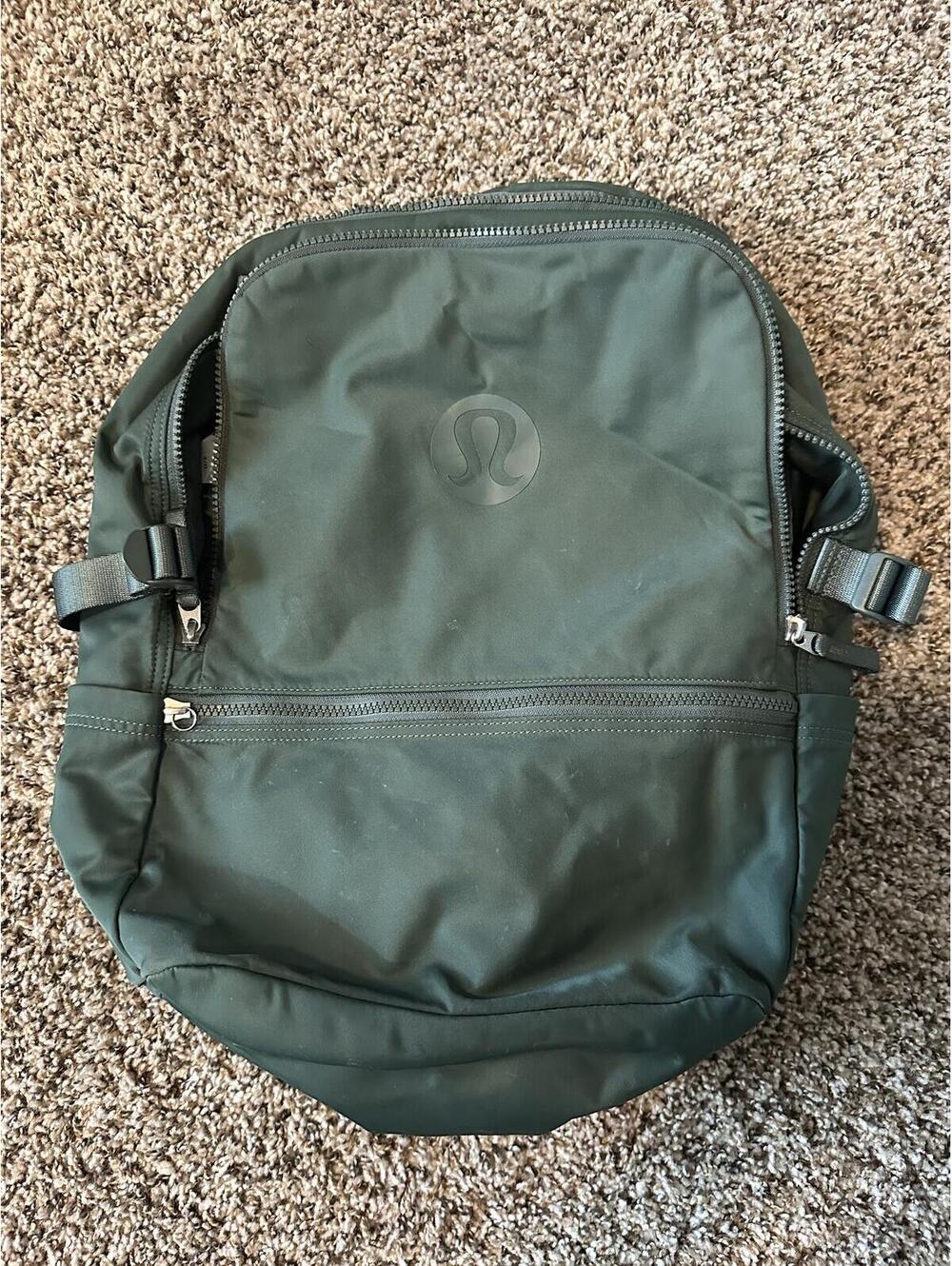 Lululemon green athletic backpack
